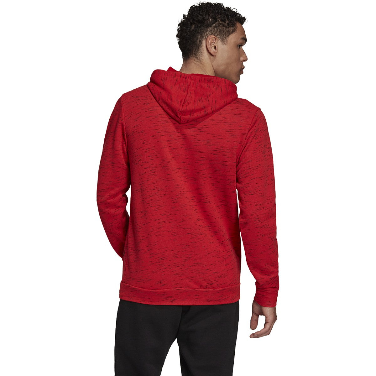 adidas Essentials Melange Embroidered Small Logo Hoodie - Mens Casual