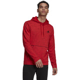 adidas Essentials Melange Embroidered Small Logo Hoodie - Mens Casual