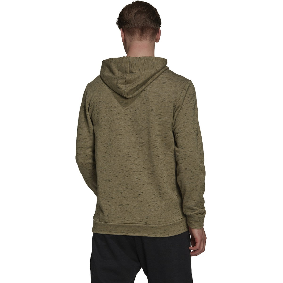 adidas Essentials Melange Embroidered Small Logo Hoodie - Mens Casual