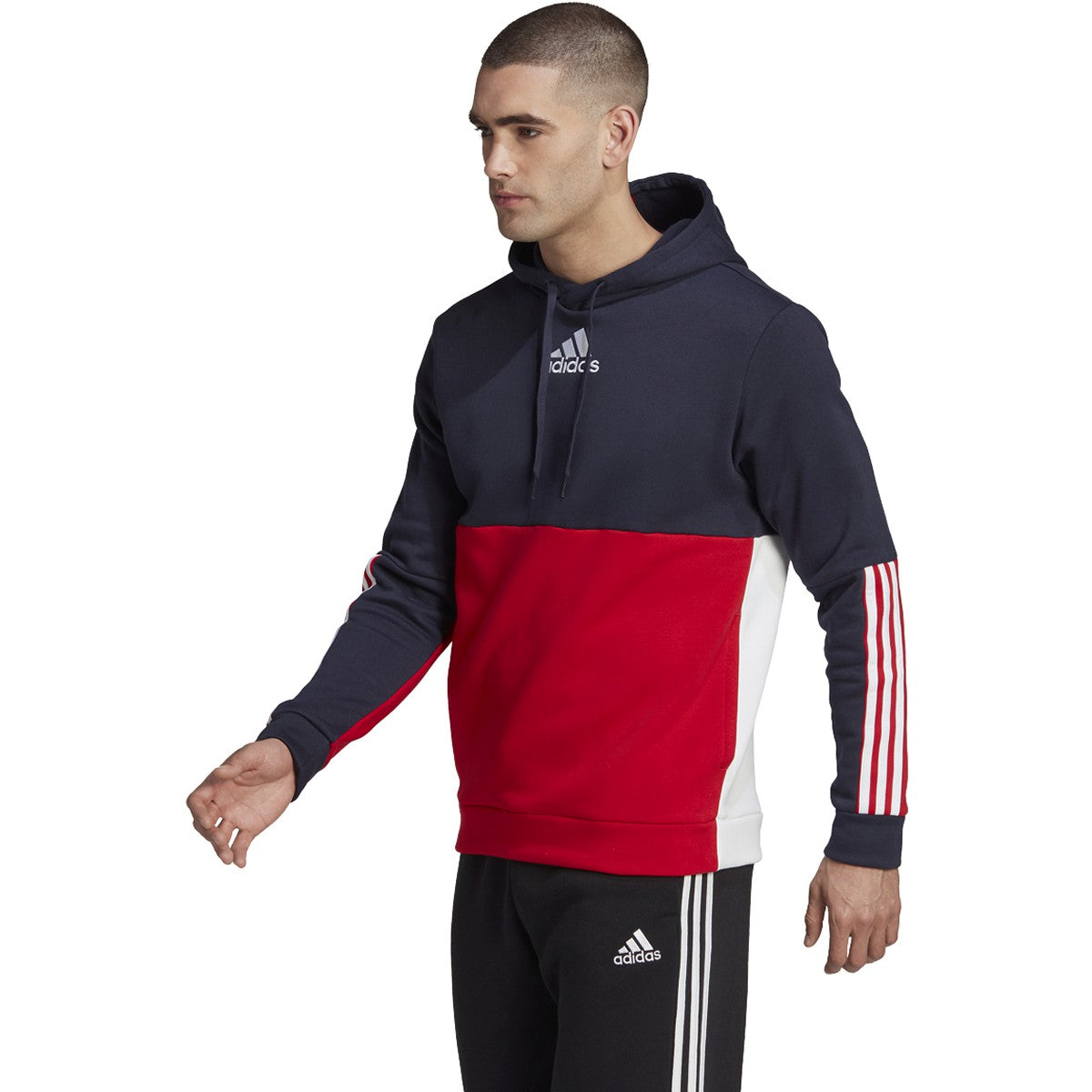 adidas Essentials Mens Colorblock Hoodie