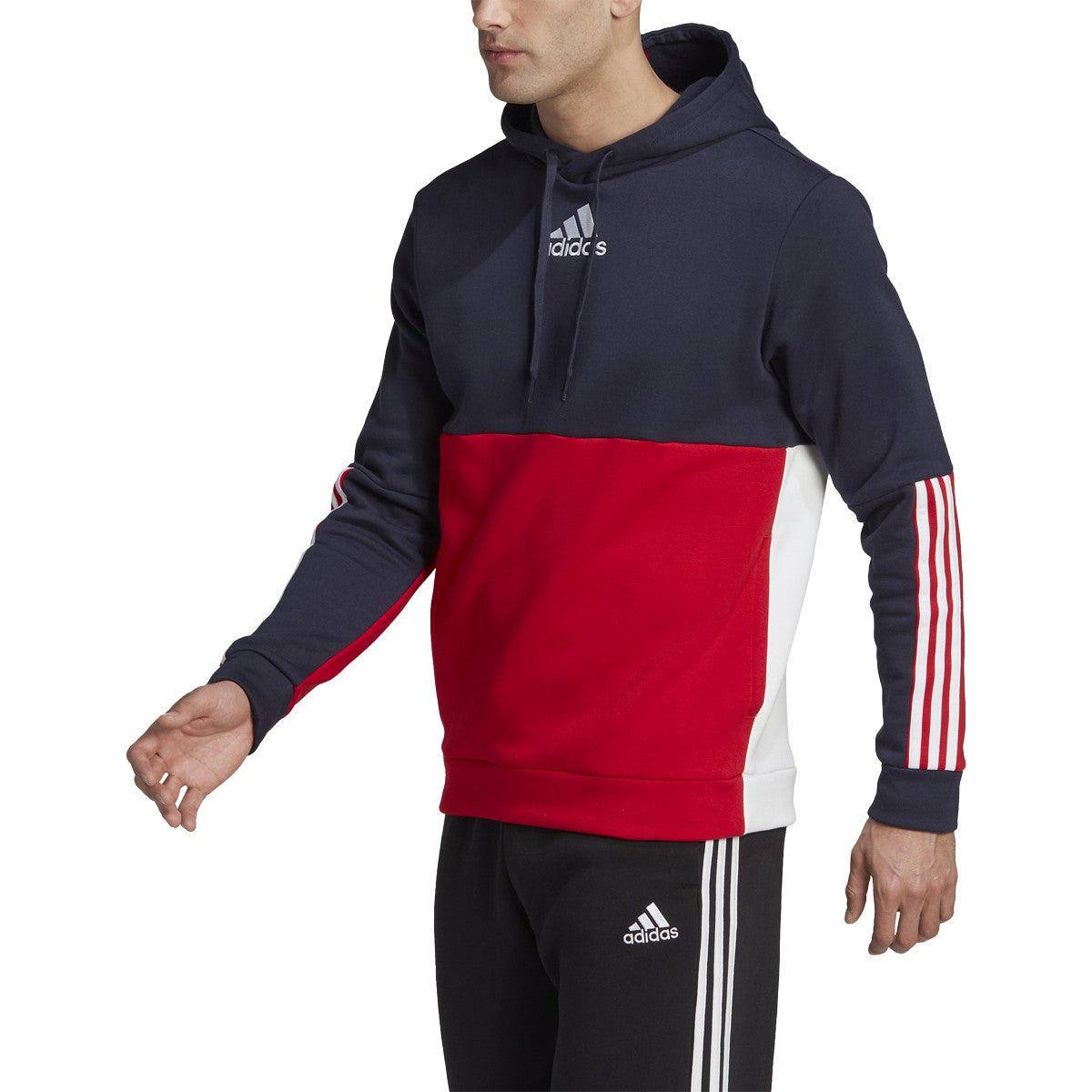 adidas Essentials Mens Colorblock Hoodie