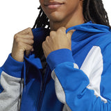 adidas Essentials Mens Colorblock Full-Zip Hoodie