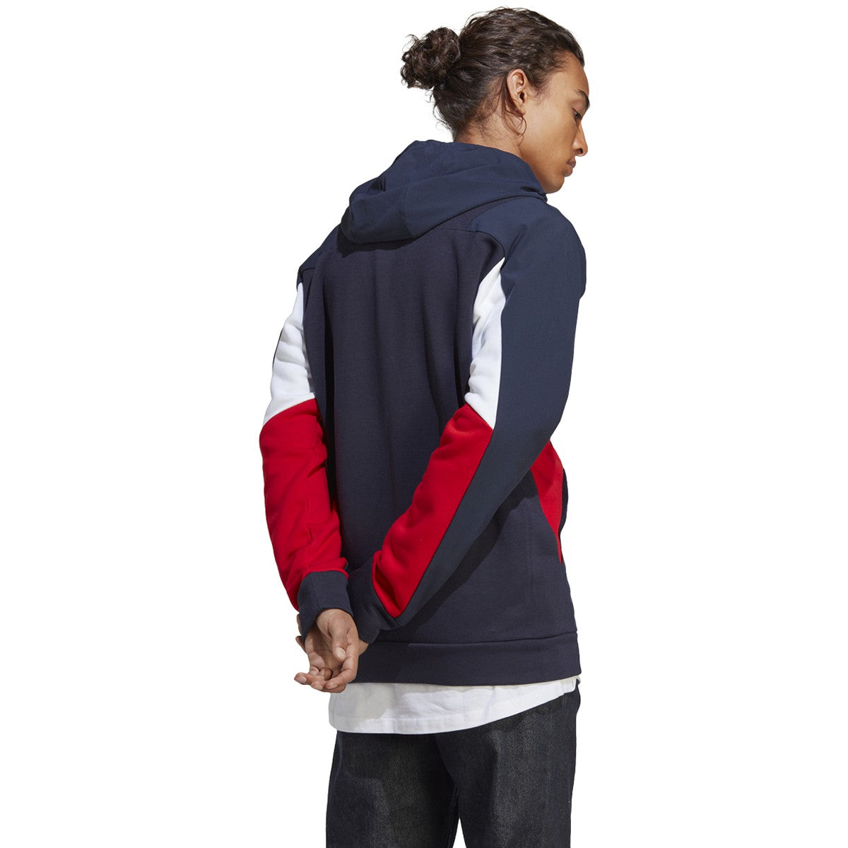 adidas Essentials Mens Colorblock Full-Zip Hoodie