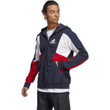 adidas Essentials Mens Colorblock Full-Zip Hoodie