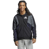 adidas Essentials Mens Colorblock Full-Zip Hoodie