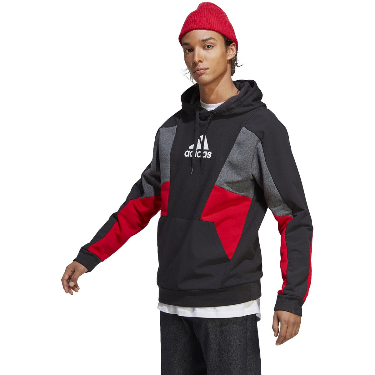 adidas Essentials Mens Colorblock Hoodie