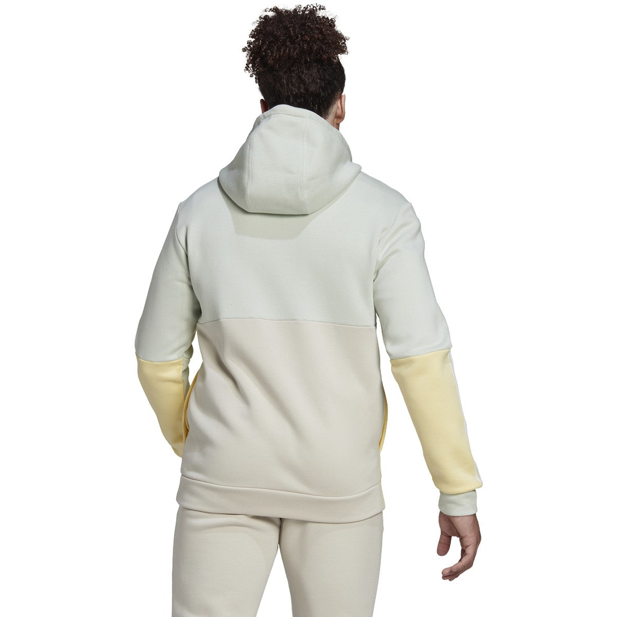 adidas Essentials Mens Full-Zip Hoodie with Colorblock