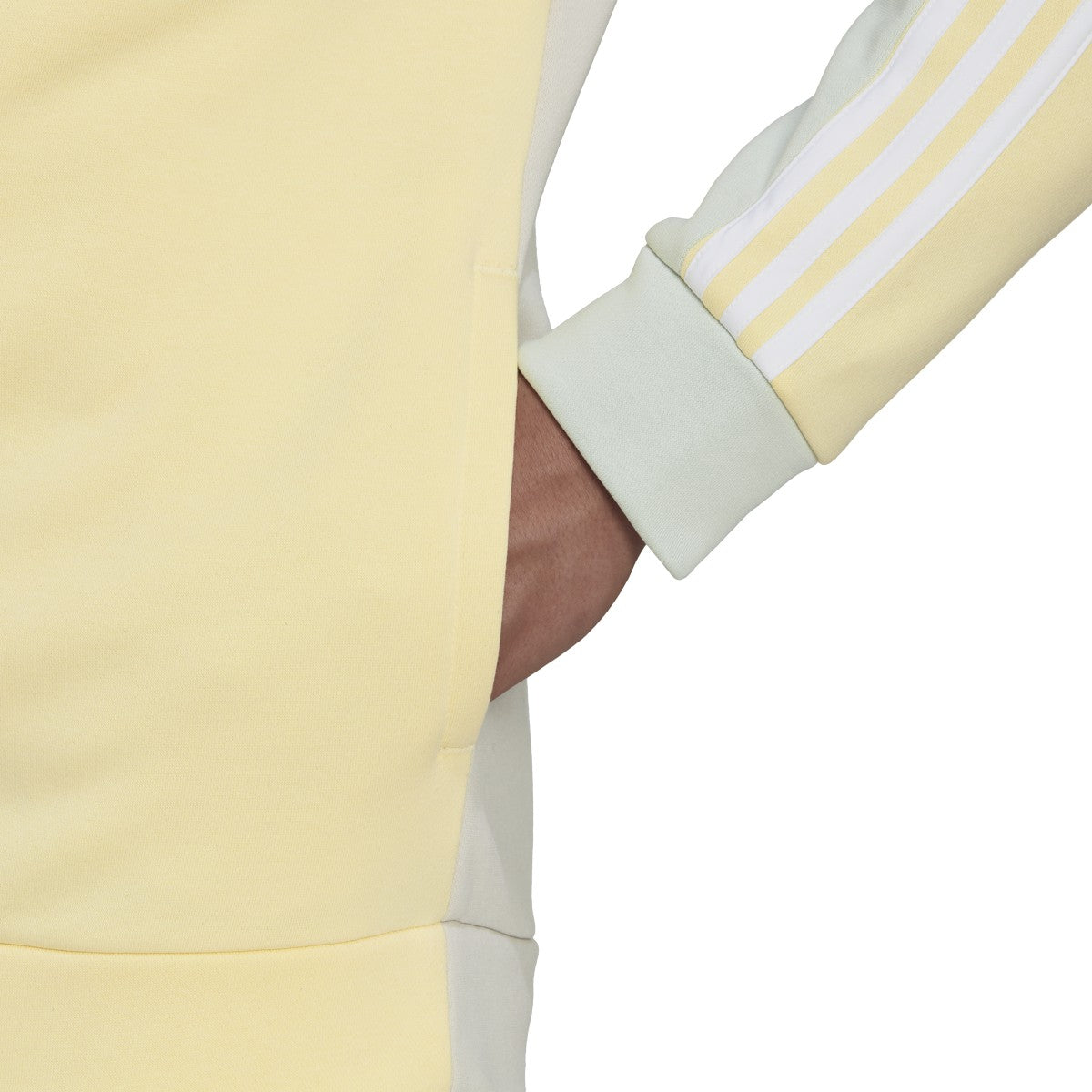 adidas Essentials Mens Full-Zip Hoodie with Colorblock