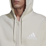 adidas Essentials Mens Full-Zip Hoodie with Colorblock