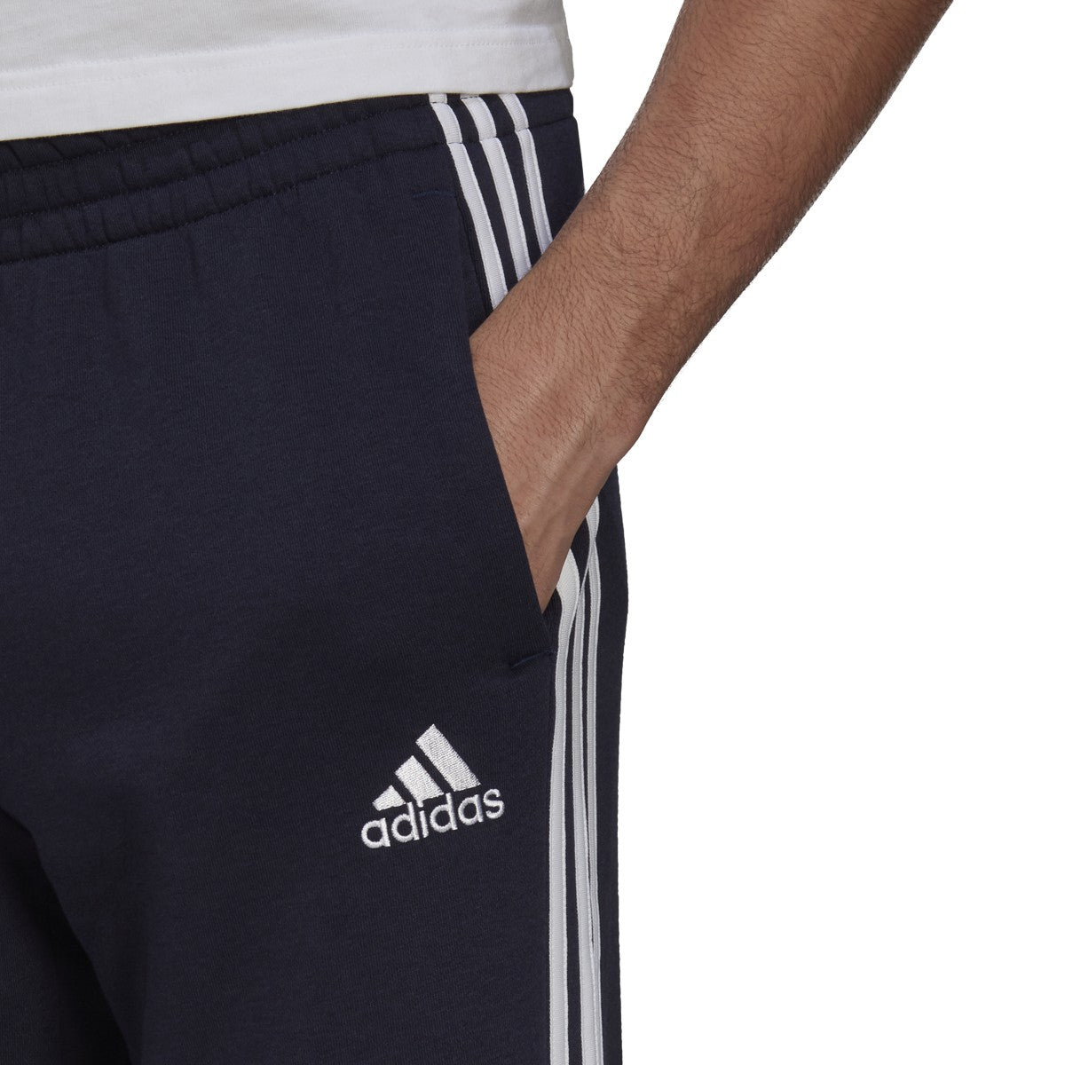 adidas Essentials Open Hem 3 Stripes Pant - Mens Casual