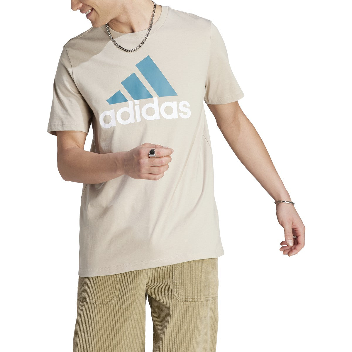 adidas Essentials Single Jersey Big Logo Mens T-Shirt