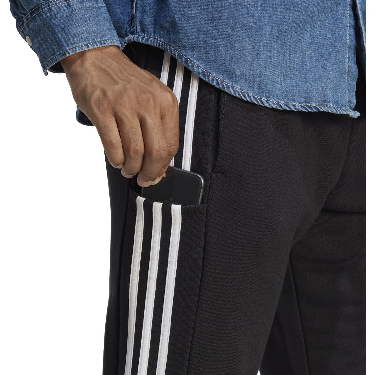 adidas Essentials Tapered Cuff 3 Stripes Mens Pants