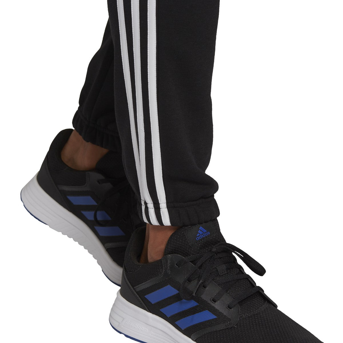 adidas Essentials Tapered Elastic Cuff 3-Stripes Pants - Mens Casual