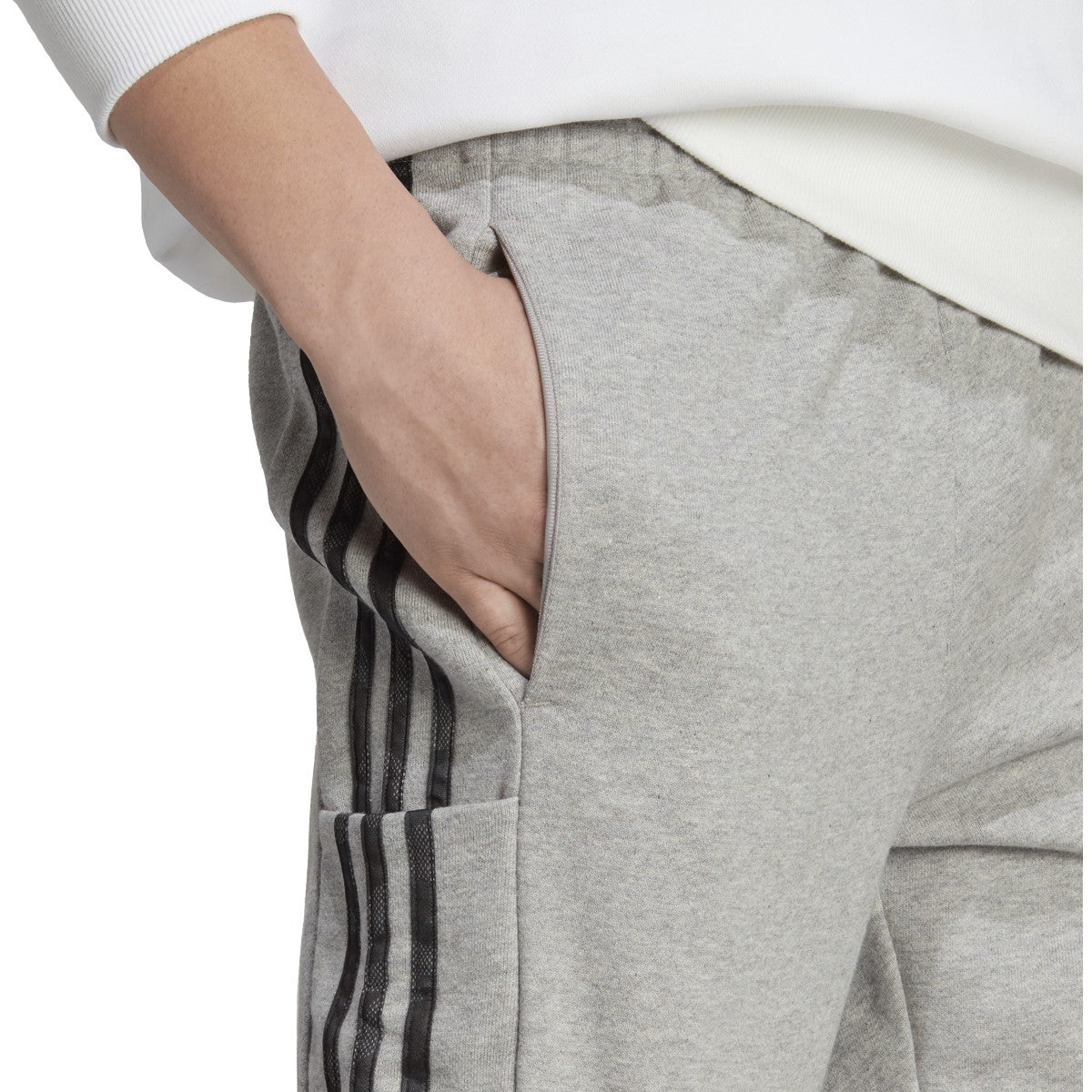 adidas Essentials Tapered Elastic Cuff 3 Stripe Mens Pants