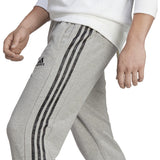 adidas Essentials Tapered Elastic Cuff 3 Stripe Mens Pants