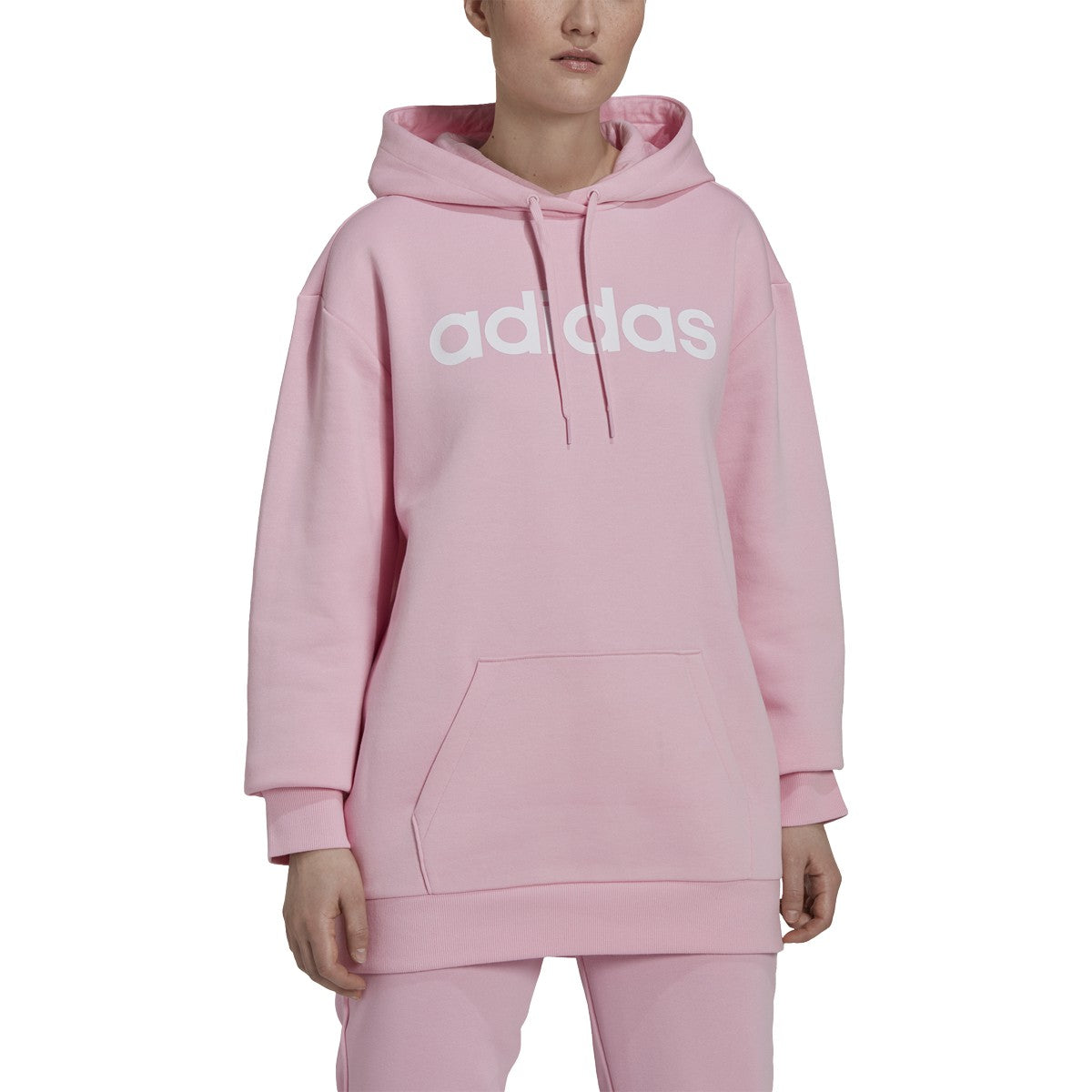 adidas Essentials Womens Oversized Fleece Hoodie