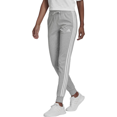 adidas Essentials Slim Tapered Cuffed 3-Stripes Pant - Womens Casual