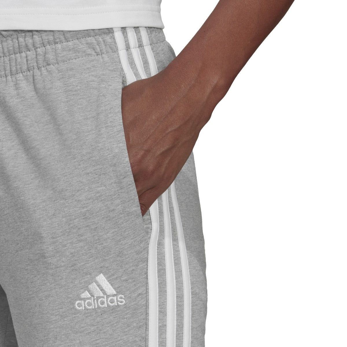 adidas Essentials Slim Tapered Cuffed 3-Stripes Pant - Womens Casual