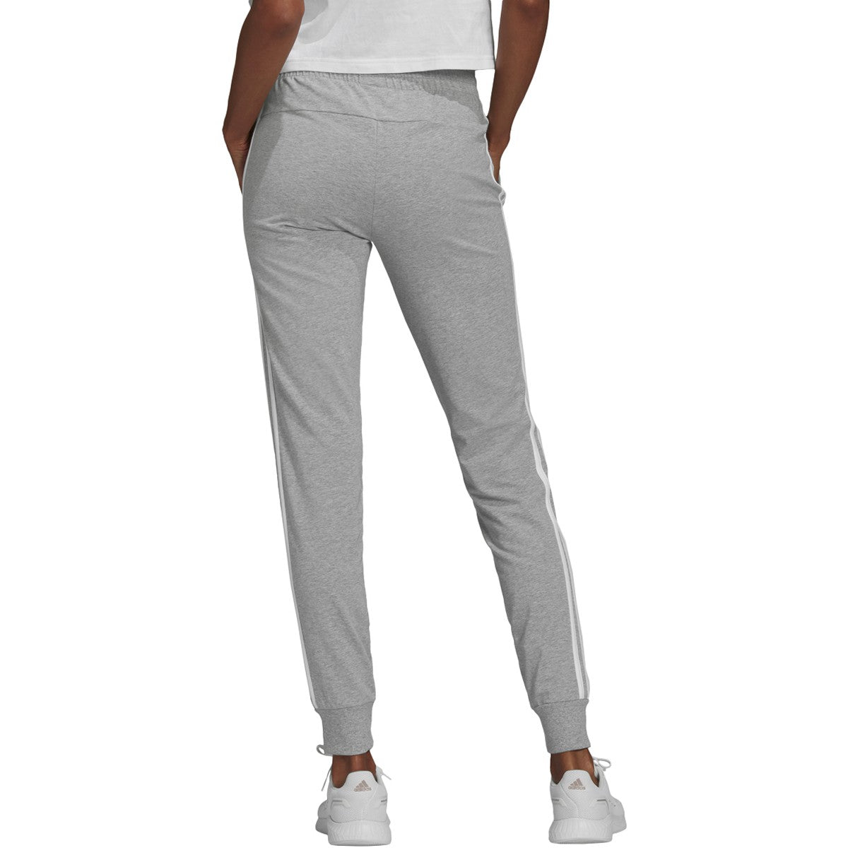 adidas Essentials Slim Tapered Cuffed 3-Stripes Pant - Womens Casual