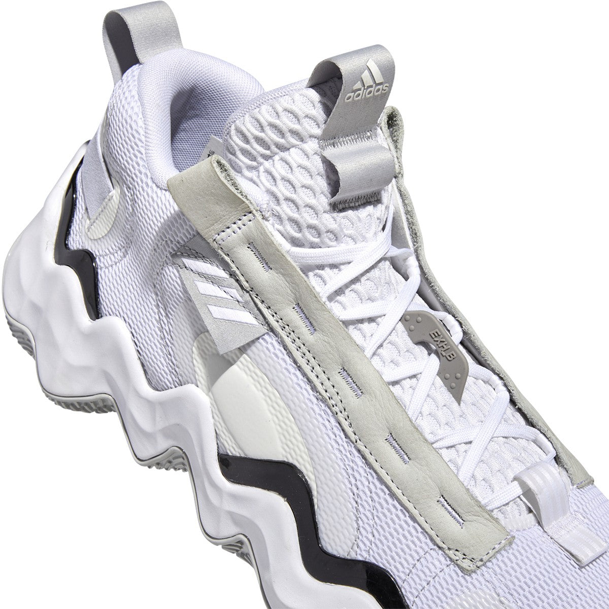 adidas Exhibit B Mens Basketball Shoes in White