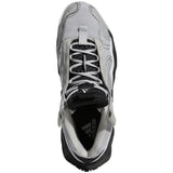 adidas Exhibit B Womens Mid-Top Basketball Shoes in Gray