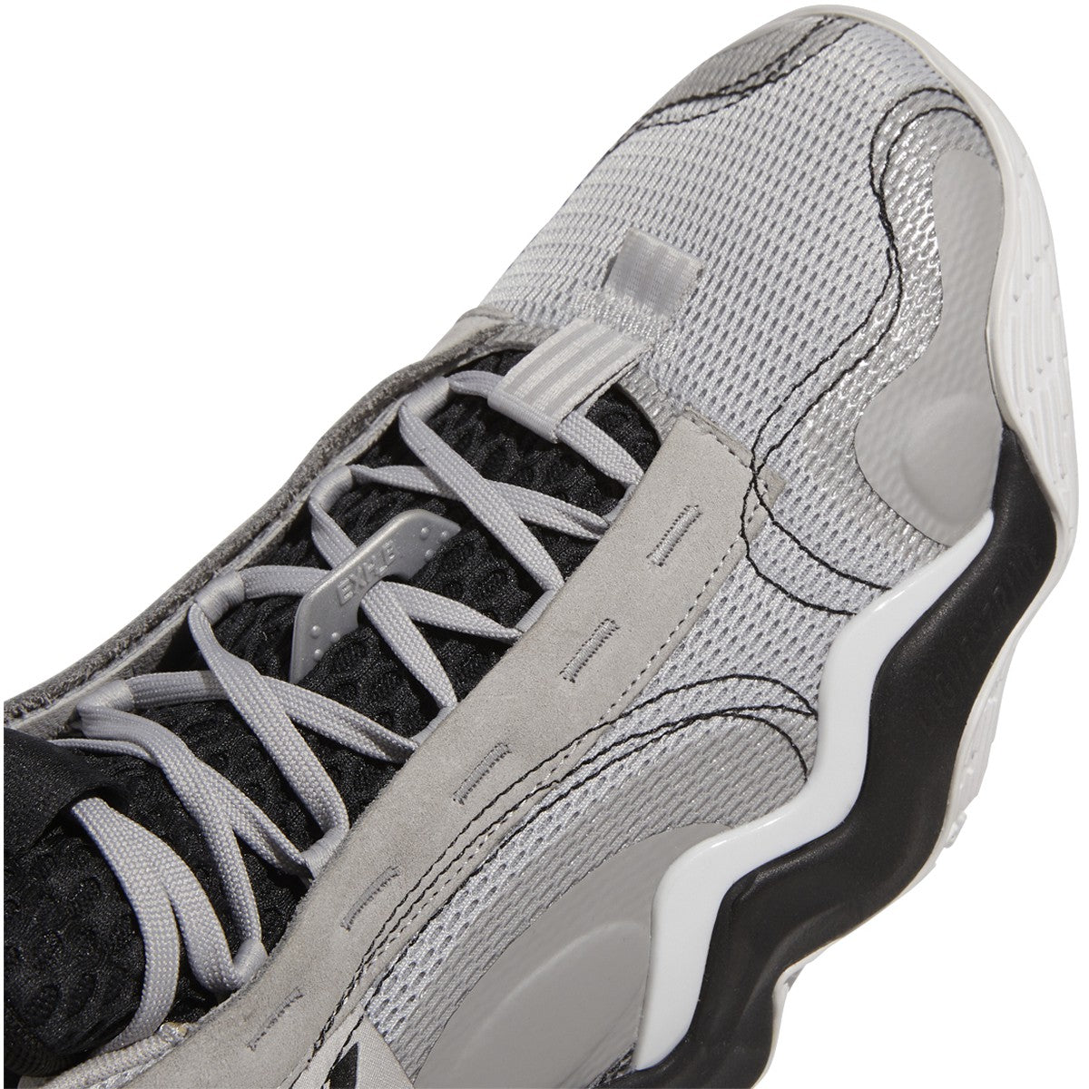 adidas Exhibit B Womens Mid-Top Basketball Shoes in Gray