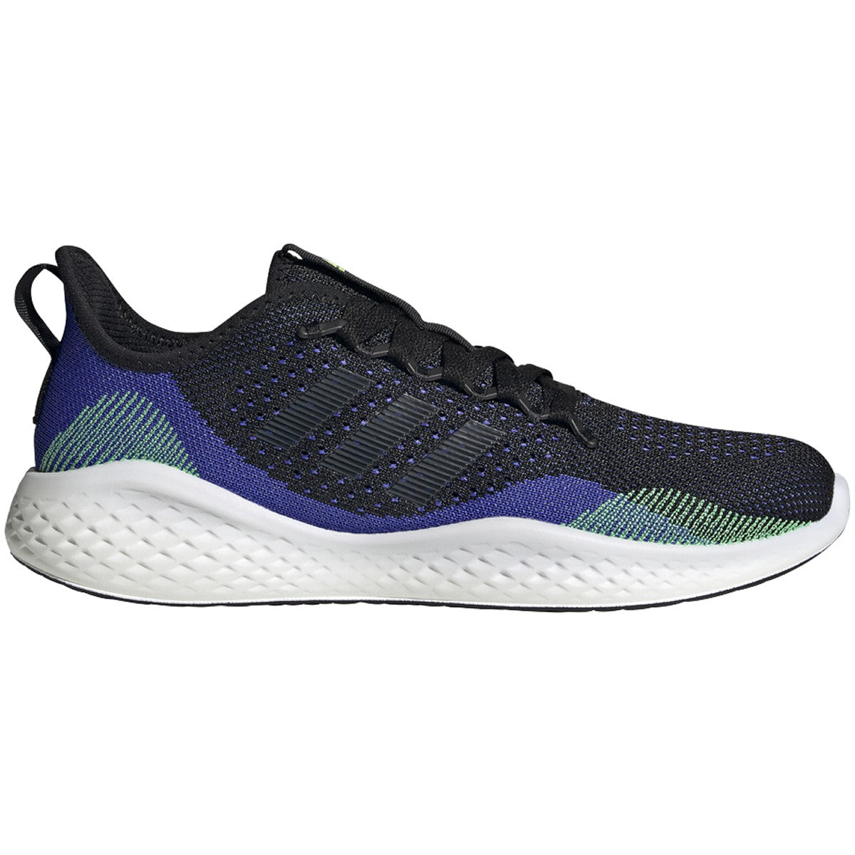 adidas Fluidflow 2.0 Mens Running Shoes in Black and Blue