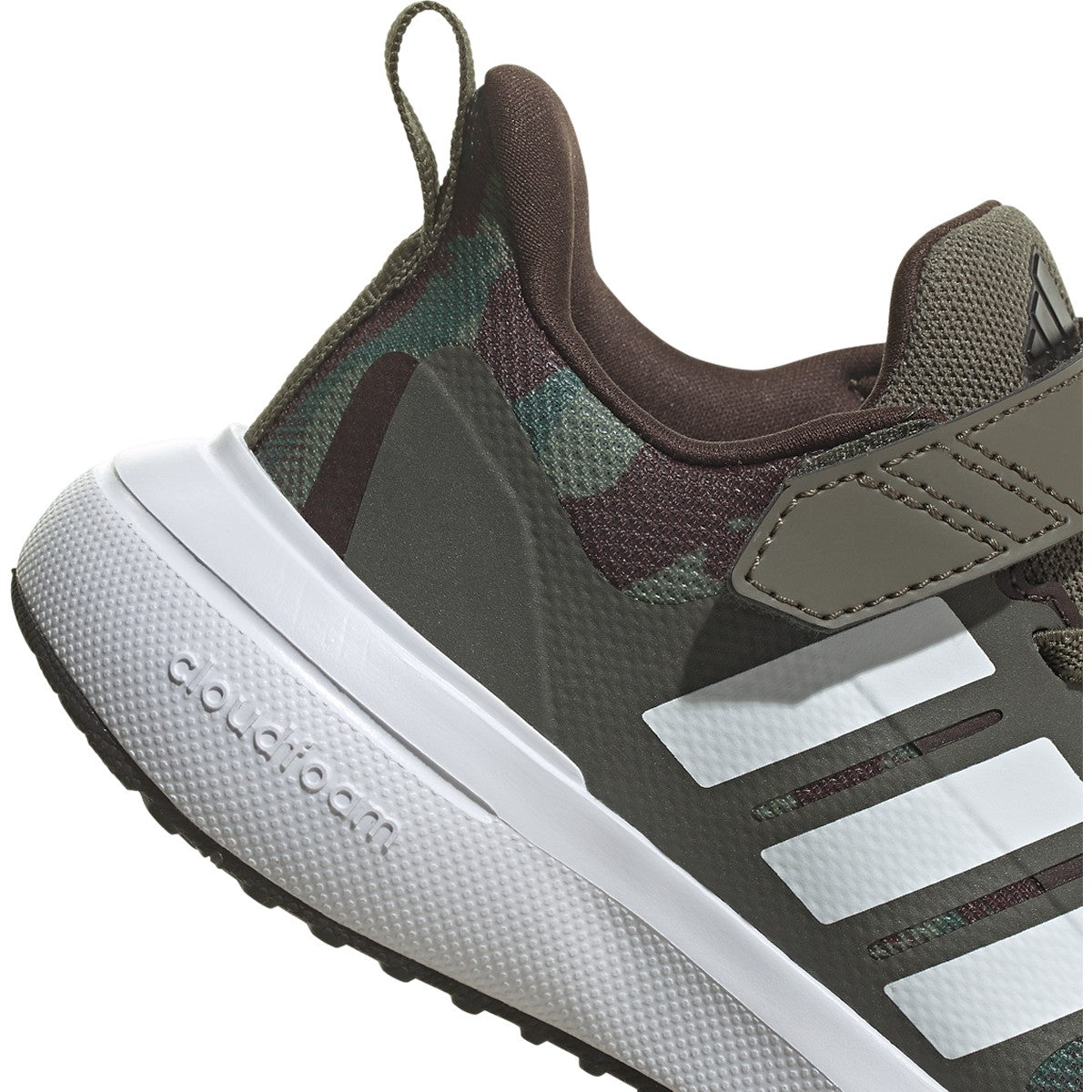adidas Fortarun 2.0 Elastic Lace Kids Running Shoes in Camo