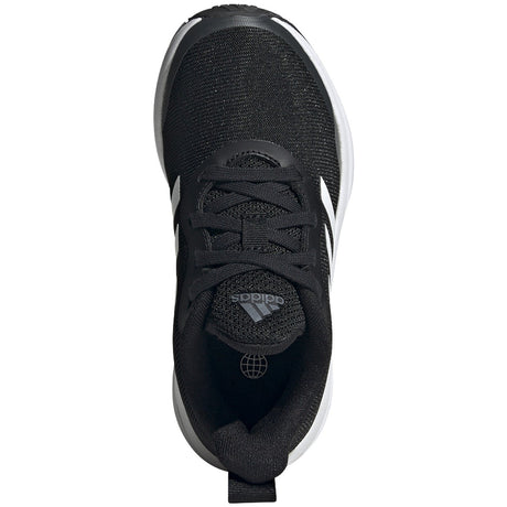 adidas Fortarun Kids Running Shoes in Black and White