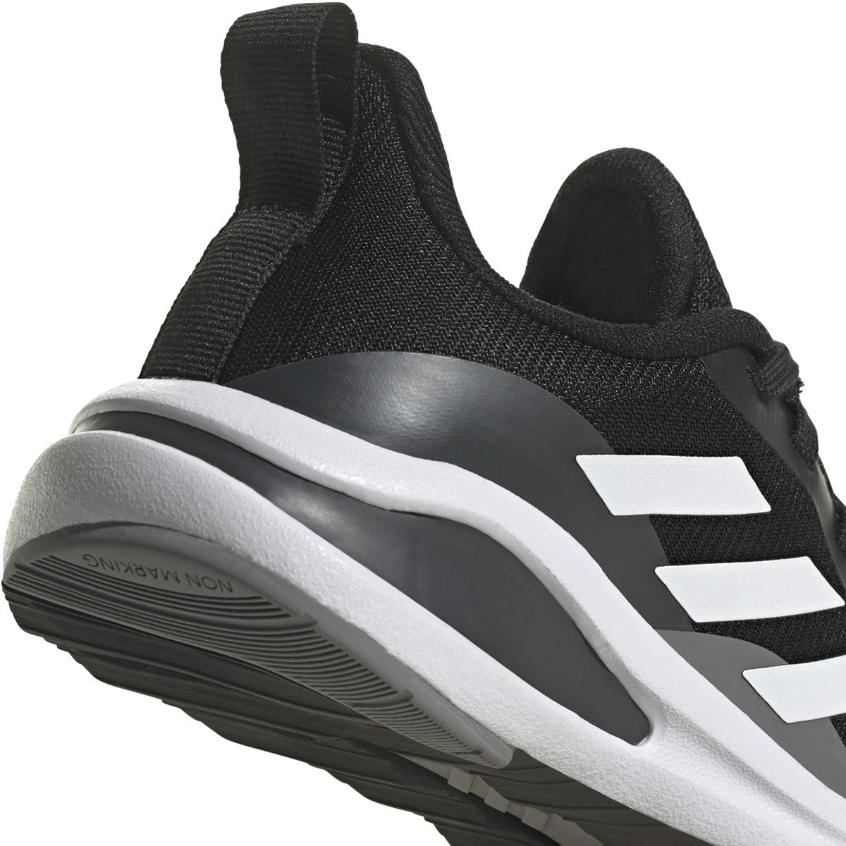 adidas Fortarun Kids Running Shoes in Black and White