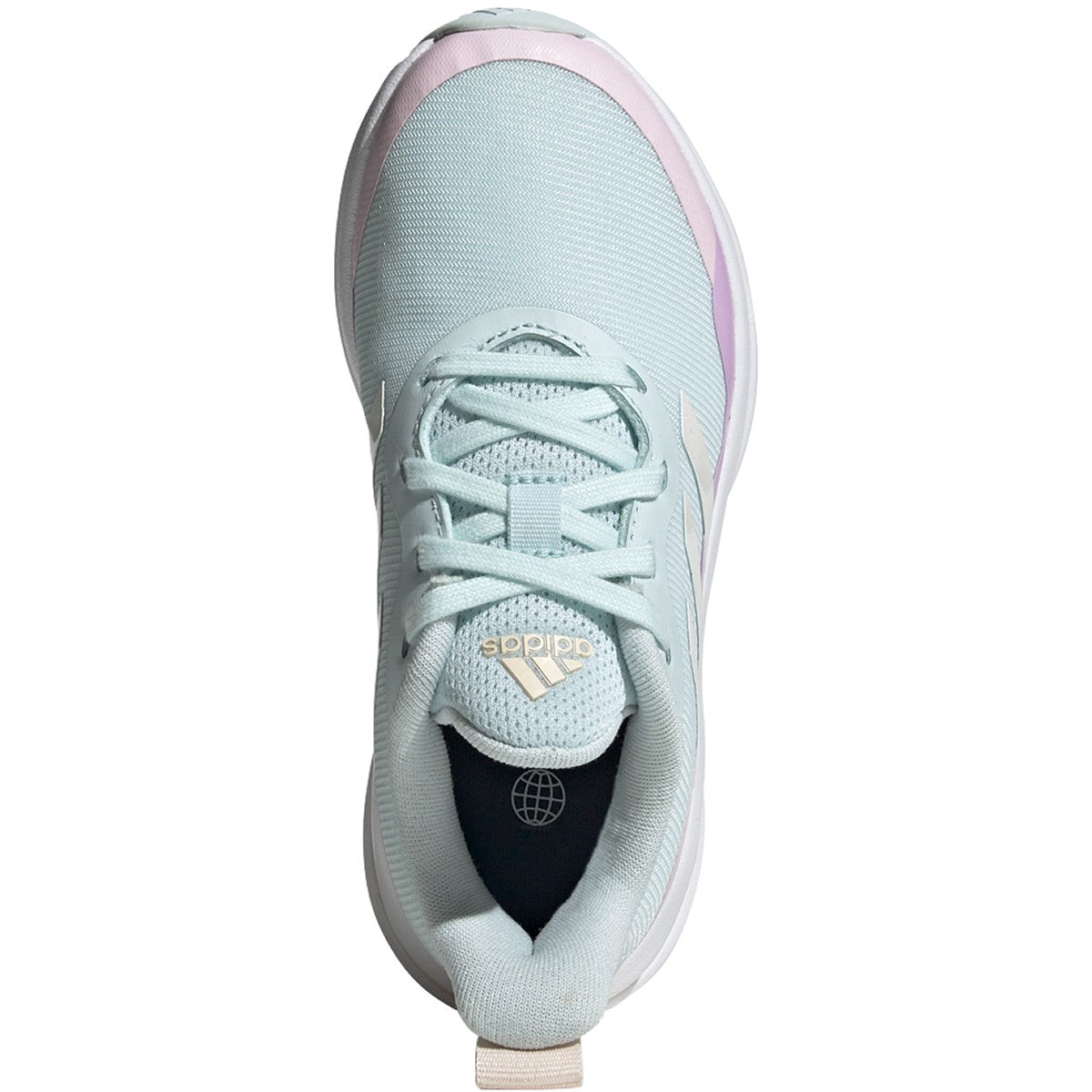 adidas Fortarun Lace Kids Running Shoes in Blue and Pink