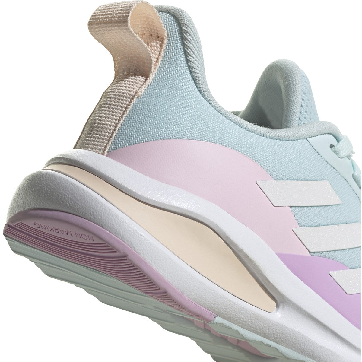 adidas Fortarun Lace Kids Running Shoes in Blue and Pink