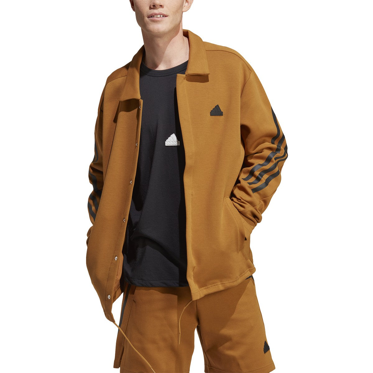 adidas Future Icons 3 Stripes Mens Coaches Jacket