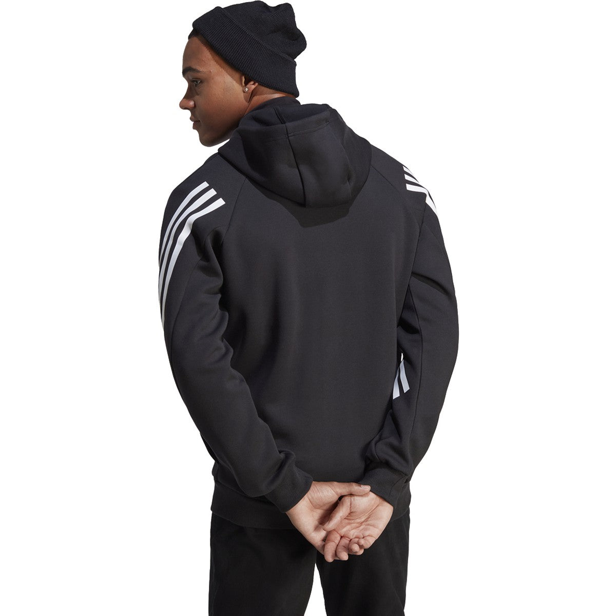 adidas Future Icons 3 Stripes Mens Full Zip Hoodie