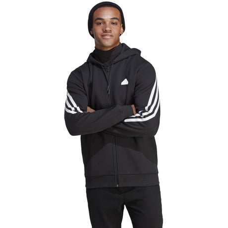 adidas Future Icons 3 Stripes Mens Full Zip Hoodie