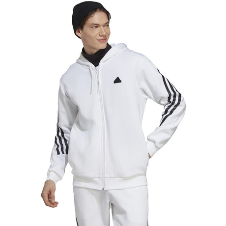 adidas Future Icons 3 Stripes Mens Full Zip Hoodie