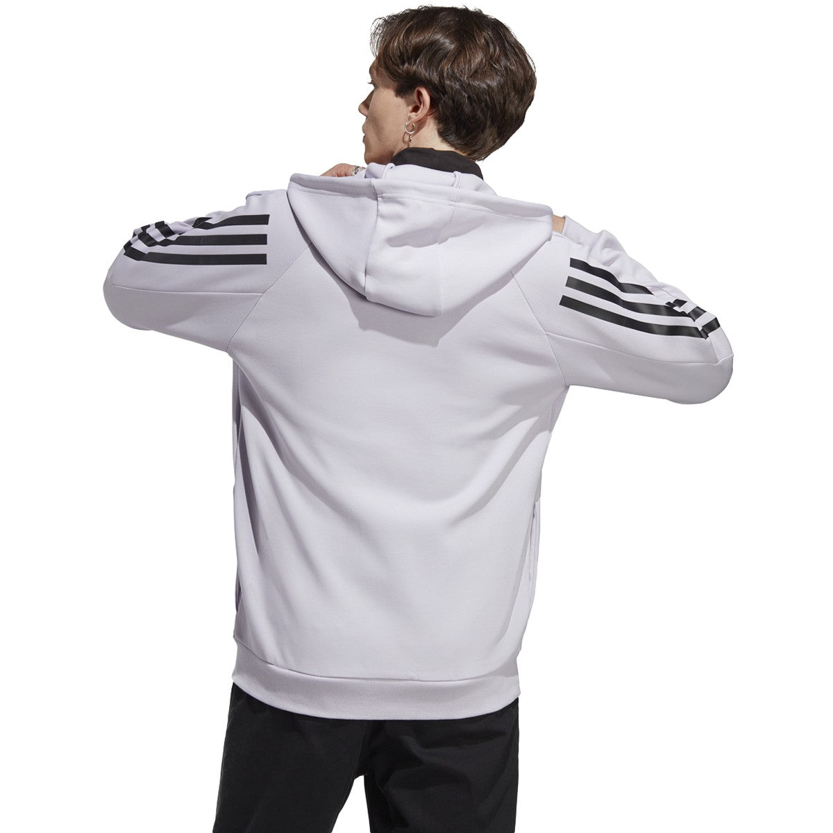 adidas Future Icons 3 Stripes Mens Full Zip Hoodie
