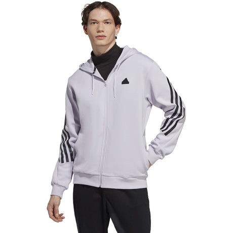adidas Future Icons 3 Stripes Mens Full Zip Hoodie