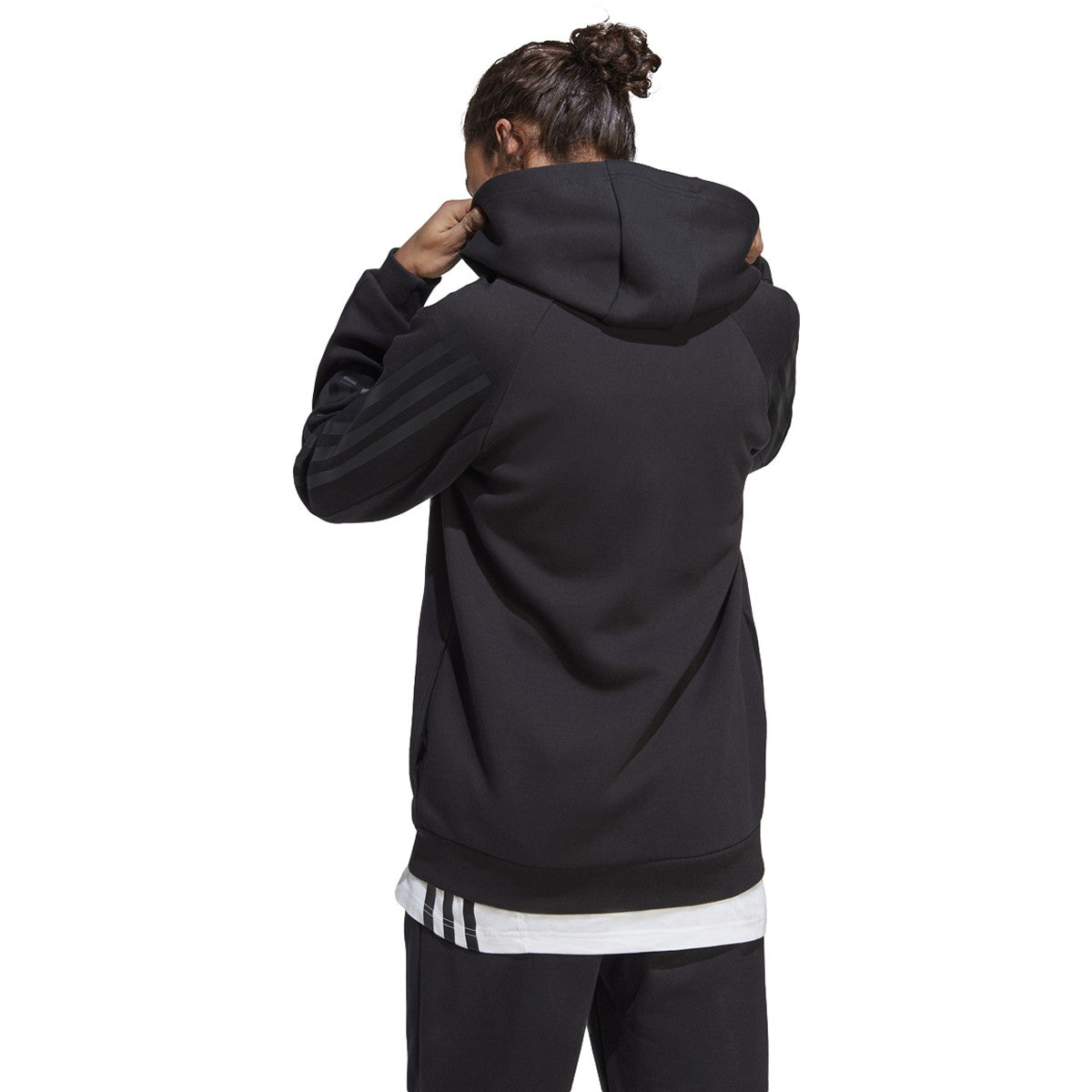 adidas Future Icons 3 Stripes Mens Full Zip Hoodie