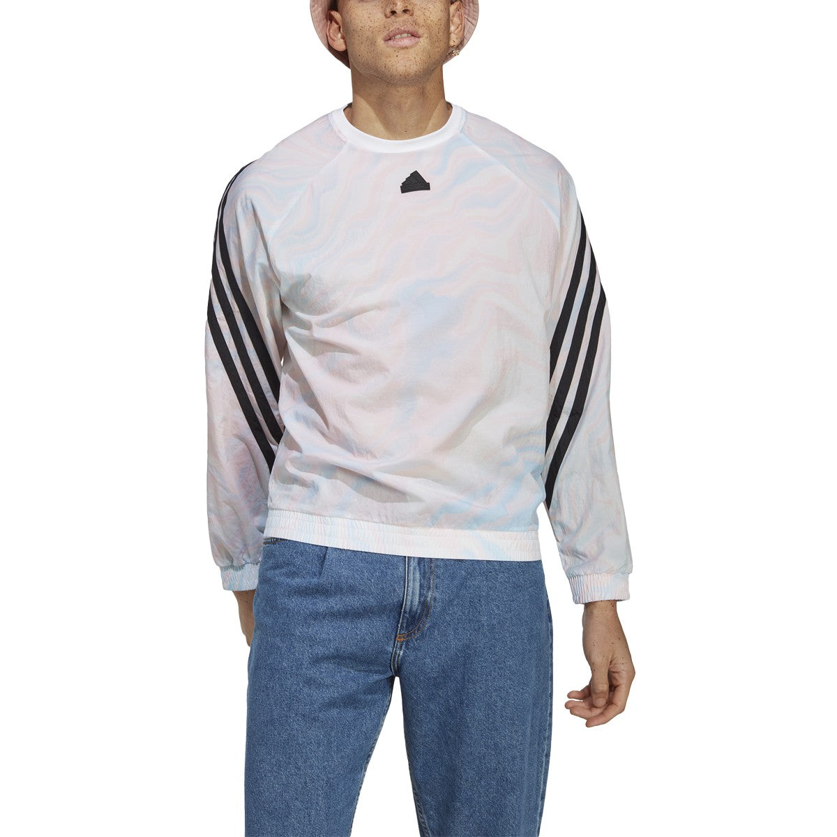 adidas Future Icons All Over Print Mens Crew Neck Sweatshirt