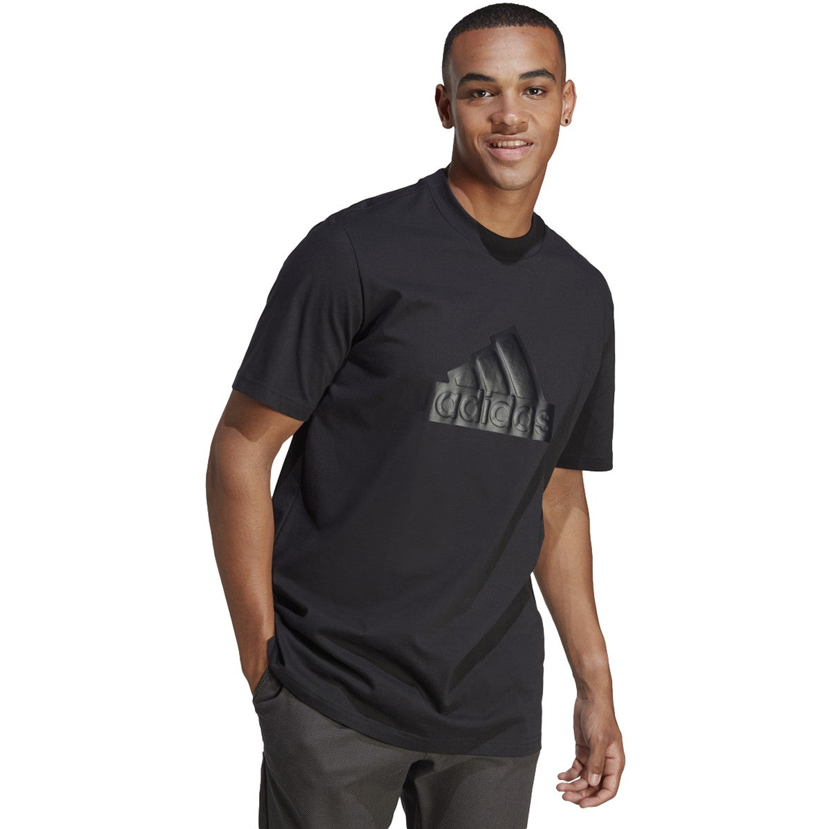 adidas Future Icons Badge of Sport Mens Short Sleeve T-Shirt