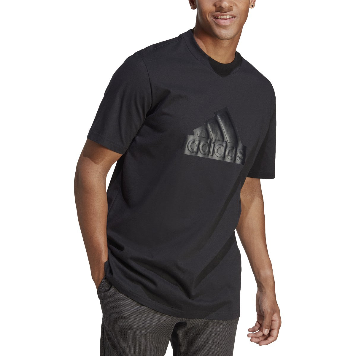 adidas Future Icons Badge of Sport Mens Short Sleeve T-Shirt