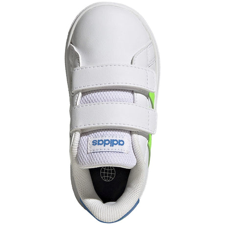 adidas Grand Court 2.0 Infant Tennis Shoes in White and Green