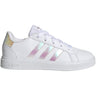 adidas Grand Court 2.0 Kids Tennis Shoes with Iridescent