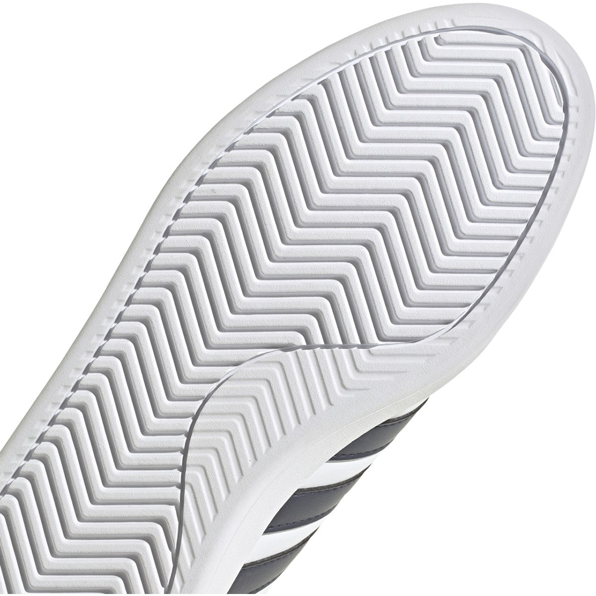 adidas Grand Court 2.0 Mens Tennis Shoes with Navy Stripes