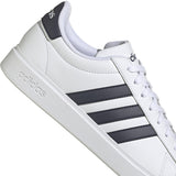 adidas Grand Court 2.0 Mens Tennis Shoes with Navy Stripes