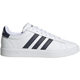 adidas Grand Court 2.0 Mens Tennis Shoes with Navy Stripes