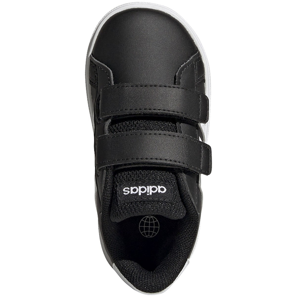 adidas Grand Court 2.0 Toddler Casual Sneakers in Black