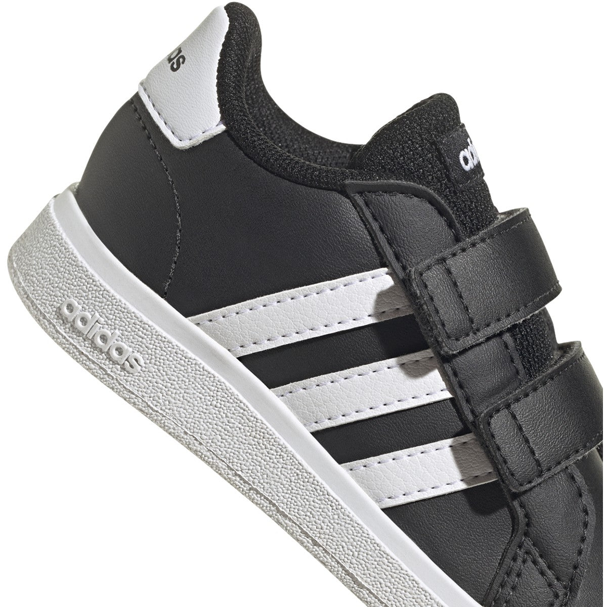 adidas Grand Court 2.0 Toddler Casual Sneakers in Black