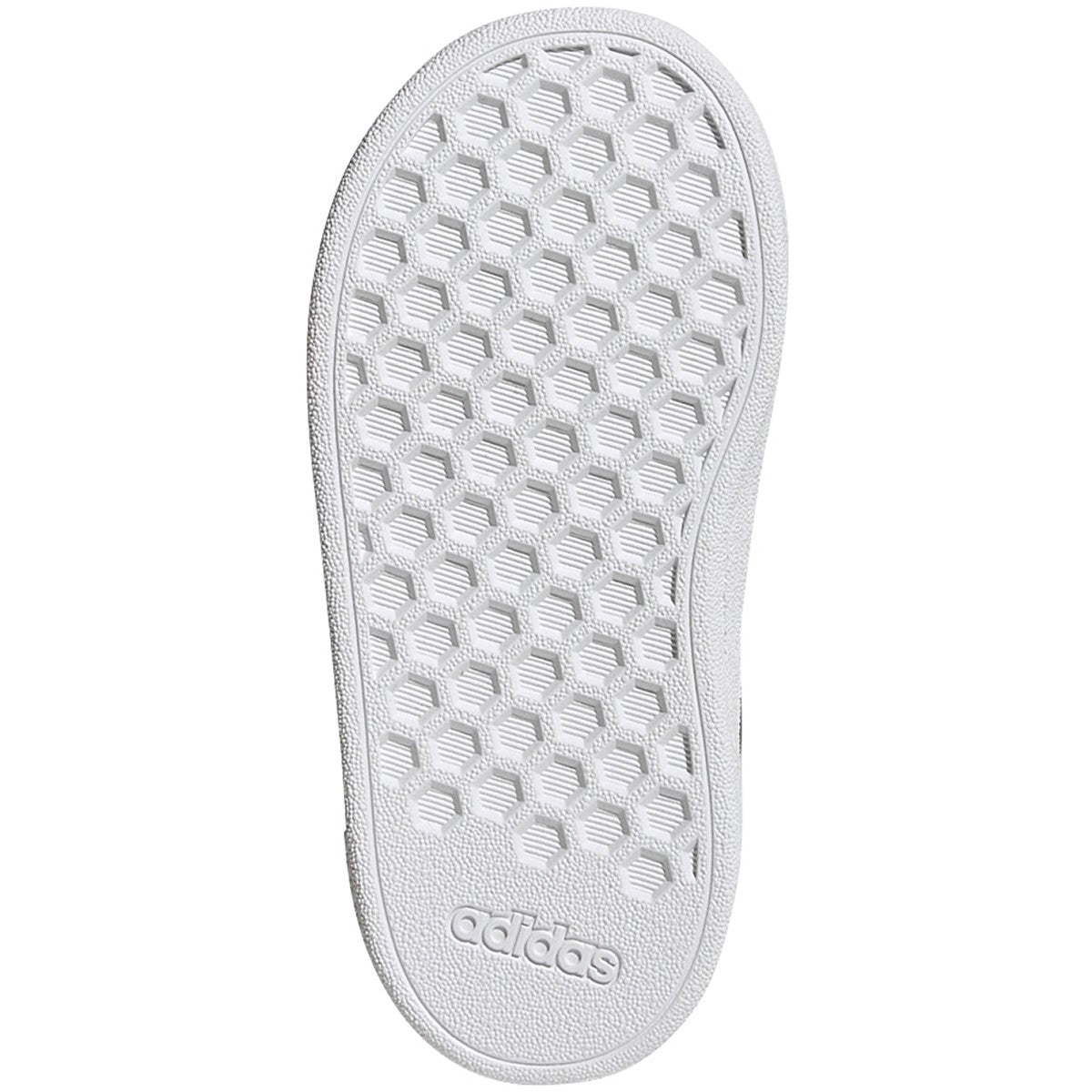 adidas Grand Court 2.0 Toddler Tennis Shoes with Silver Stripes